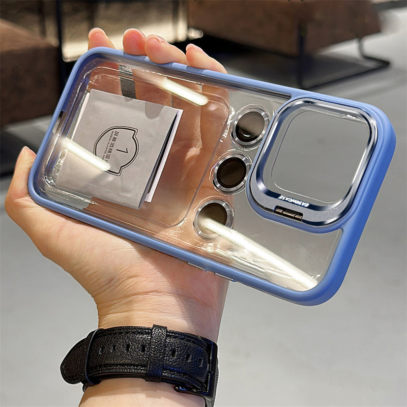 Case Transparente com Dupla Proteção de Lentes e Apoio de Superfície - Premium