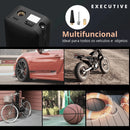 Compressor De Ar Portátil Recarregável 5 em 1 (Calibrador de Pneus, Bolas, Colchões, Lanterna e PowerBank)