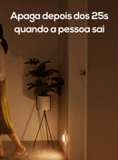 Luminária LED Sem Fio com Sensor de Movimento para Casa