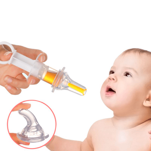 Chupeta Seringa Dosador e Alimentador Anti-Engasgo para Bebês