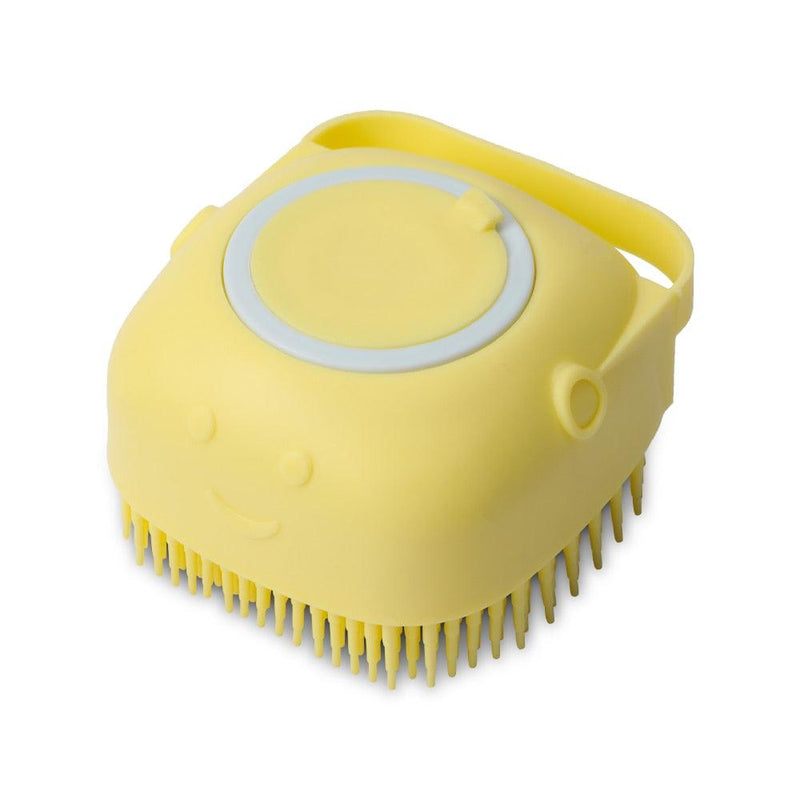 Escova Massageadora para Cães com Recipiente para Shampoo