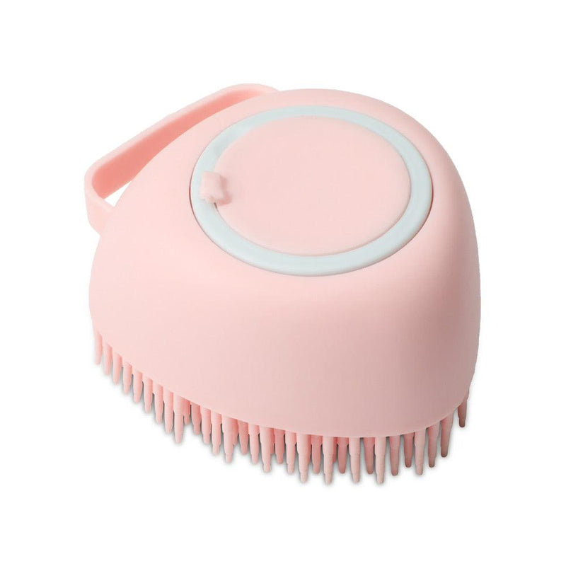 Escova Massageadora para Cães com Recipiente para Shampoo