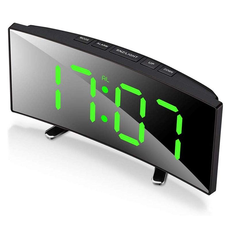 Novo Alarme Digital Led Tela Curva - 7 Polegadas