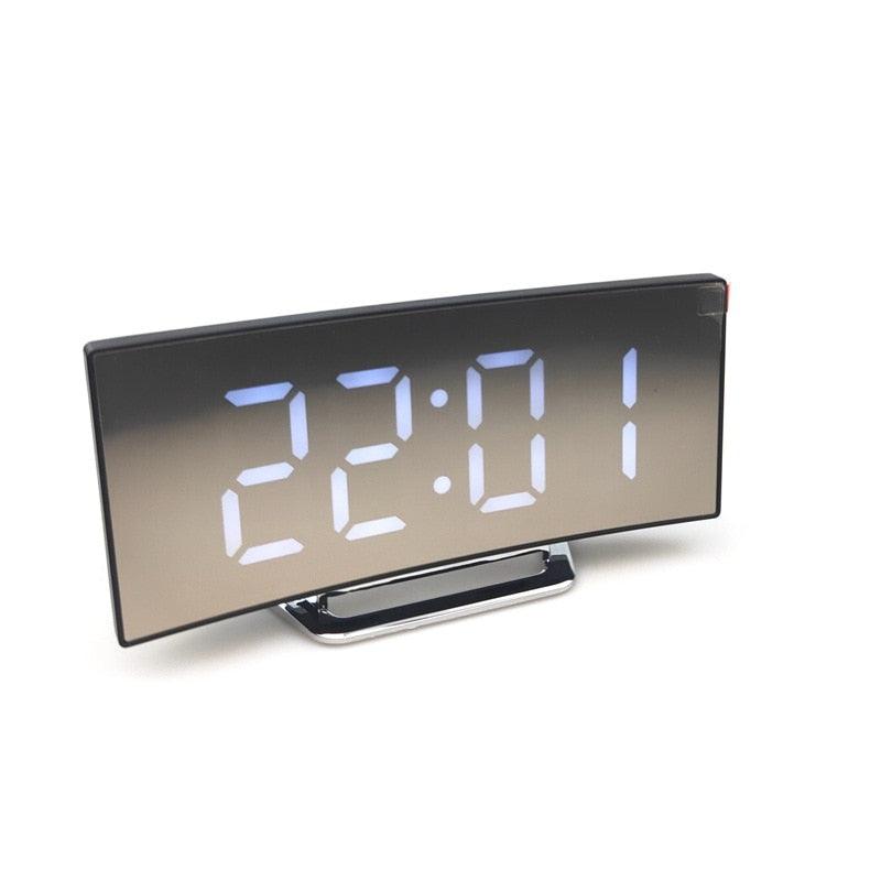 Novo Alarme Digital Led Tela Curva - 7 Polegadas