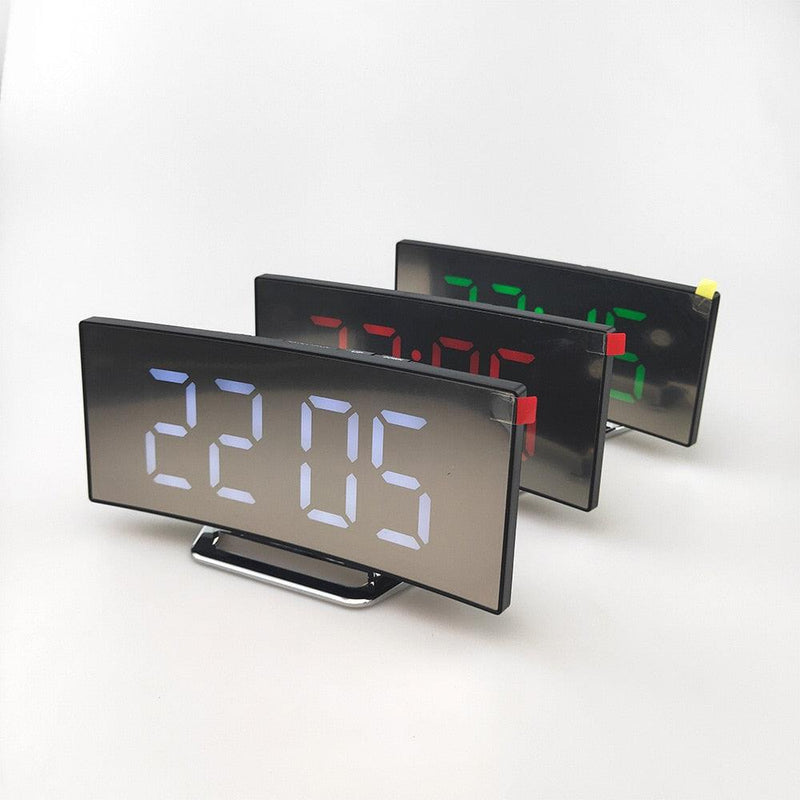Novo Alarme Digital Led Tela Curva - 7 Polegadas