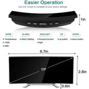 Novo Alarme Digital Led Tela Curva - 7 Polegadas