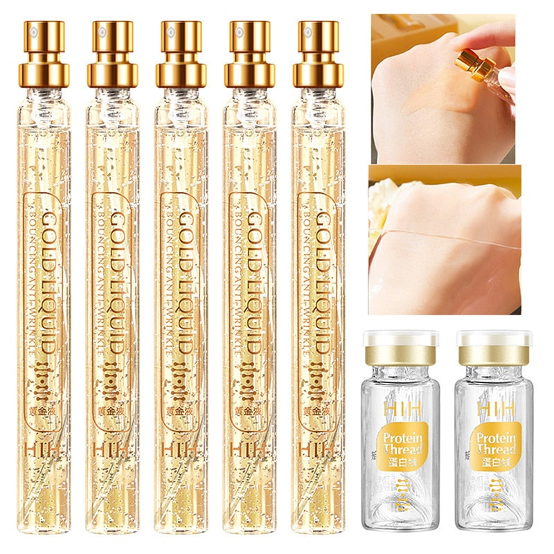 Fios de Seda com Sérum 24k Antirrugas  - Preencha e Reduza Rugas em Segundos