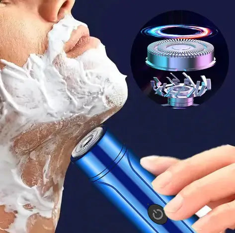 Barbeador Portátil Profissional BarberPro®- Barbear Rente a Pele sem Irritação