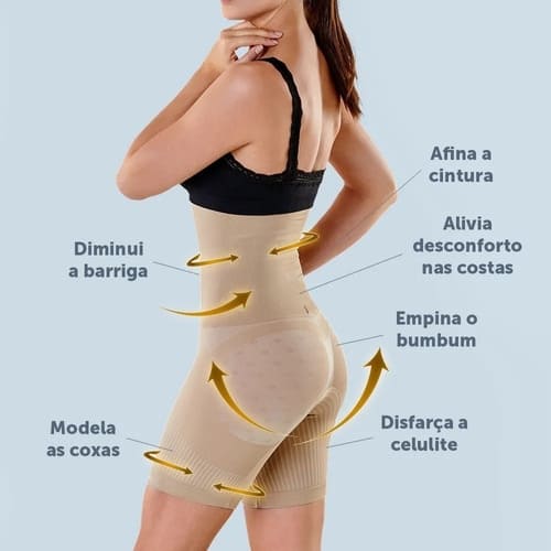 Cinta Modeladora Redutora de Medidas Slim Shaper®-Reduza até 3 Medidas em Segundos + Brinde Exclusivo